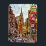 Destinationer | New York City View of Little Itali Magnet<br><div class="desc">Få borttappad i den här spektakulära vattenfärgen och bläck-designen av den extremt begåvade Melissa Wang på ett stort antal produkter från Zazzle. Melissa ger liv åt den lilla Italien i New York City med det överlägsna imperiet som bygger regn. Berätta för öga om hur detaljerat Wang har lagt fram detta...</div>