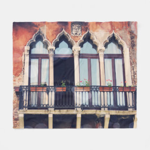 Destinationer Rustic Venedig Byggnad Fleecefilt