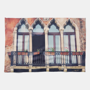 Destinationer Rustic Venedig Byggnad Kökshandduk
