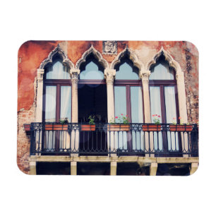 Destinationer Rustic Venedig Byggnad Magnet