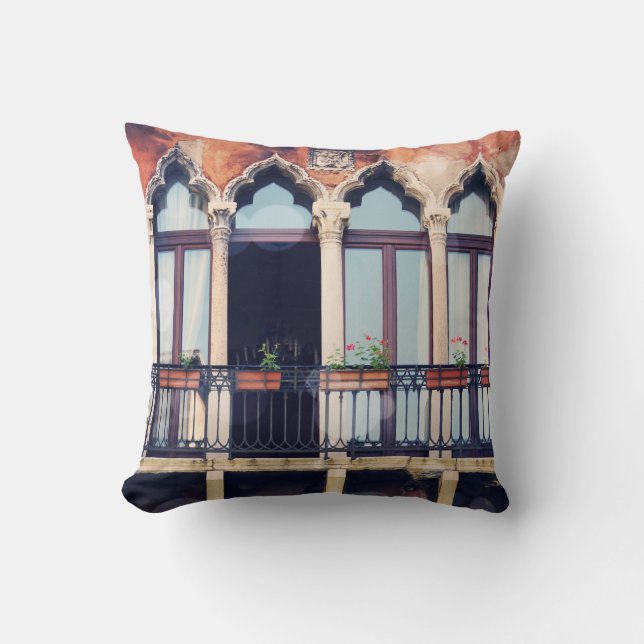 Destinationer | Rustic Venice Byggnad Kudde (Framsida)