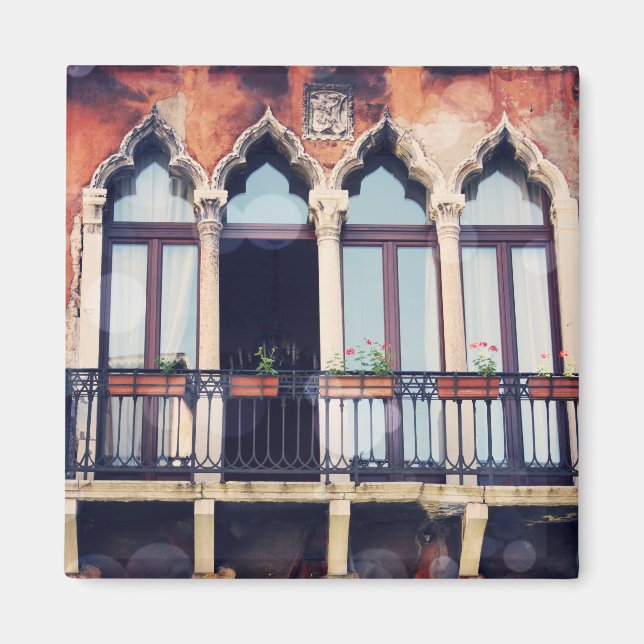 Destinationer | Rustic Venice Byggnad Magnet (Framsidan)
