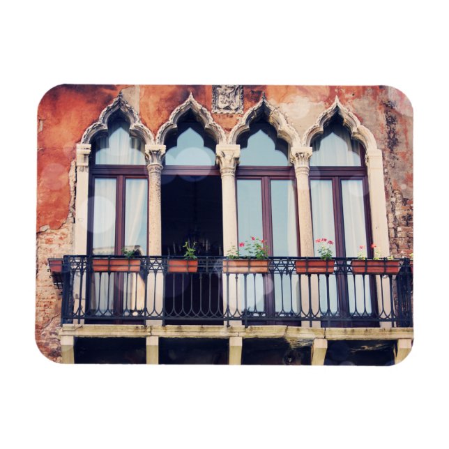 Destinationer | Rustic Venice Byggnad Magnet (Horisontell)