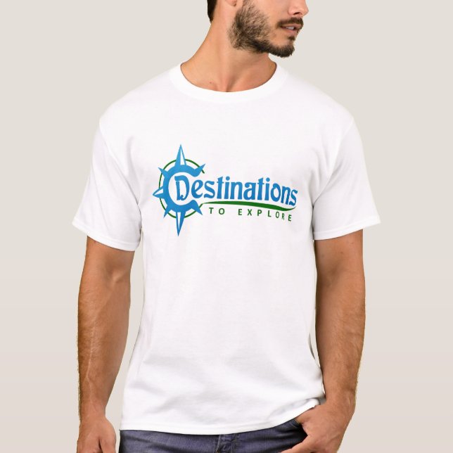 Destinationer som undersöker t-shirt (Framsida)