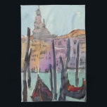 Destinationer | Två Gondolas i Venedig Sketch Kökshandduk<br><div class="desc">En charmerande skiss av en venetiansk vattenväg som färgats med ljusa vattenfärger av den briljanta Samuel Dixon. Konstnären har satt sig i Venedigs vackra omgivning för att skapa detta öga-fångstande biet. Det verkar som om konstnären har varit ute i gondolan medan han skapat i biet på grund av avstånd mellan...</div>