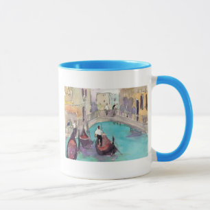 Destinationer Vattenfärg Venedig Gondola Ride Mugg