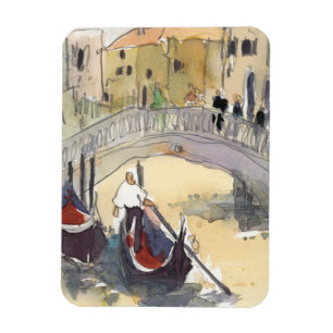 Destinationer Venedig Plein Luft Gondola Ride Magnet