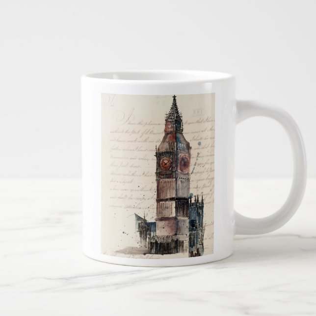 Destinationer | Vintage Brev från Big Ben Jumbo Mugg (Höger)