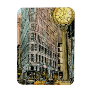 Destinationer Vintage Femte handelsplatsen Magnet