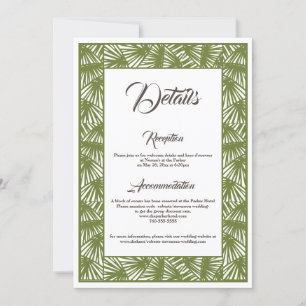 Destinationsbröllop, Beach Wedding, informationsko Inbjudningar