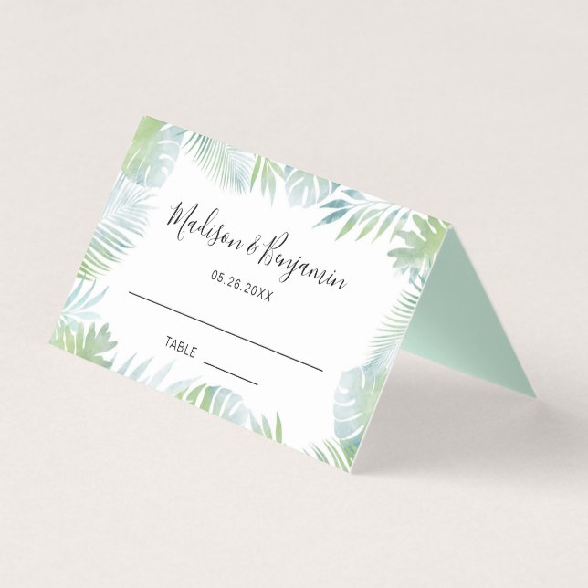 Destinationsbröllop, Beach Wedding, Sommar Bröllop Kort (Framsida)