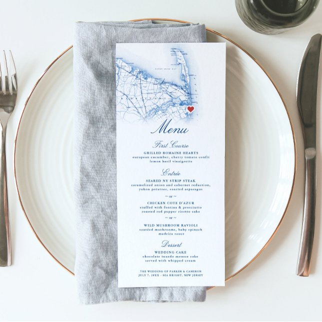 Destinationsbröllop för Sea Bright New jersey Kart Meny (These Sea Bright New Jersey Wedding menus are perfect for a Windows on the Water destination wedding)