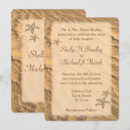 Destinationsbröllop för stjärtfenans strupe inbjudningar