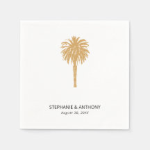 Destinationsbröllop för tropisk strupe Guld Handfl