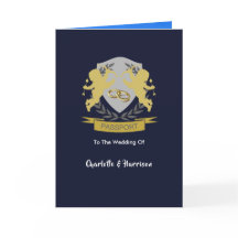 Destinationsbröllop, utländskt fotopass Inbjudan