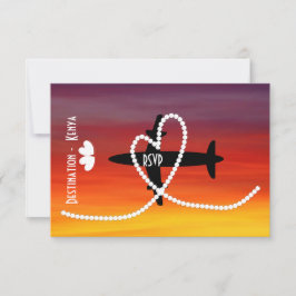 Destinationsbröllop vid Kenyas OSA i utlandet Inbjudningar