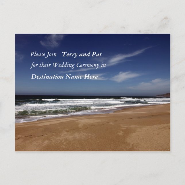 Destinationsbröllop Vykort (Framsida)