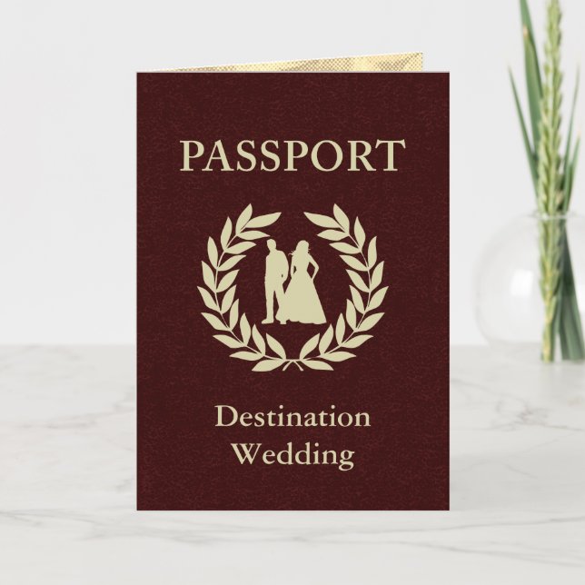 destinationsbrölloppass inbjudan (Framsida)