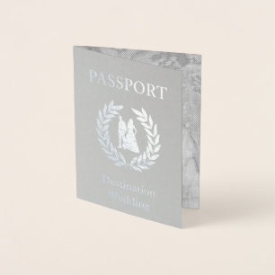 destinationsbröllopspass folierat kort