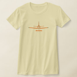 Destinationsflygplats Miami Florida FL Flygplanets T Shirt