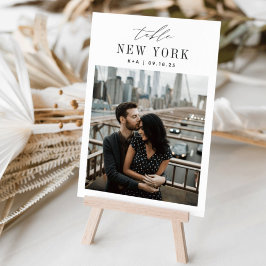 Destinationsfoto för bröllop och Namn Bordsnummer
