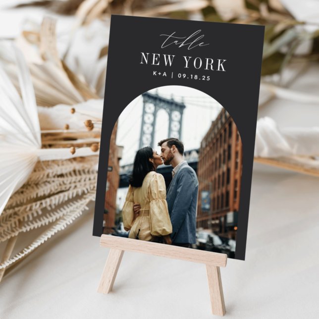 Destinationsfoto för bröllop och Namn Bordsnummer (3.5x5" travel photo table numbers)