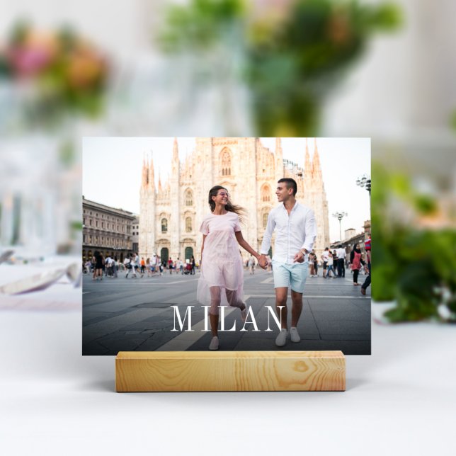 Destinationsfoto för bröllop och Namn Bordsnummer (3.5x5" travel photo table numbers)