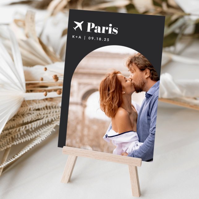 Destinationsfoto för bröllop-resetema och Namn Bordsnummer (Skapare uppladdad)