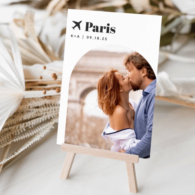 Destinationsfoto för bröllop-resetema och Namn Bordsnummer (Skapare uppladdad)