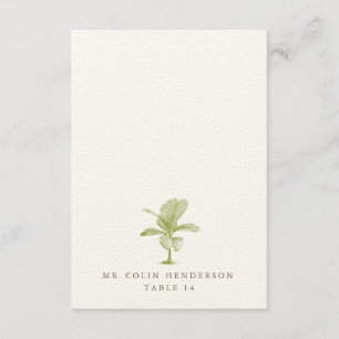 Destinationskort för vintage Handflatan Inbjudningar