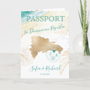 Destinationspass för Dominikanska republiken Bröll Inbjudan