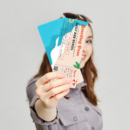 Destinationspass för sommarströ Bröllop Inbjudningar