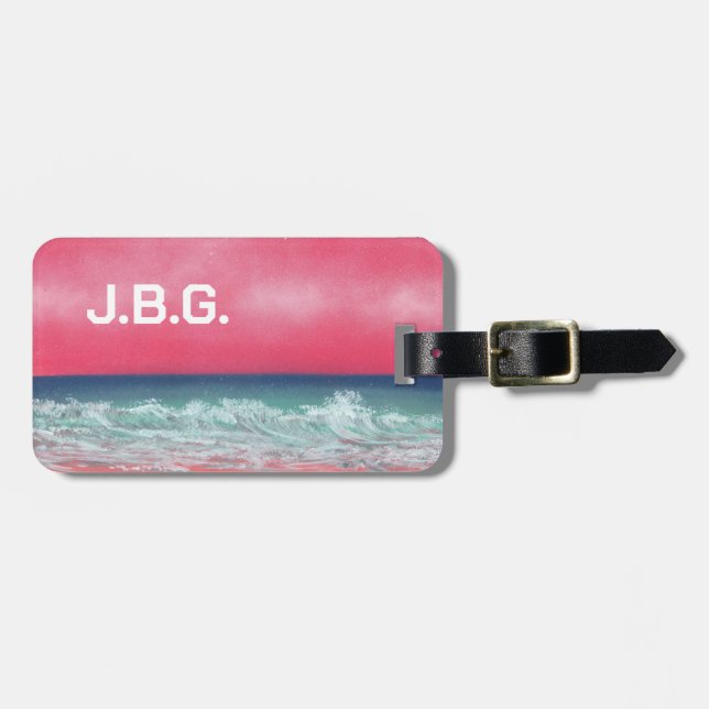 Destinationsstrand Bagagebricka (Horisontell Framsida)