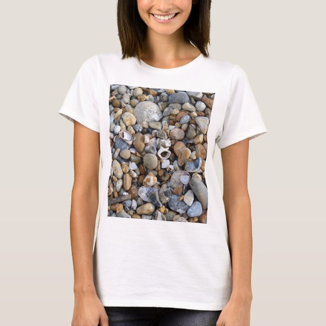 Destinationsstrand. T Shirt (Framsida)