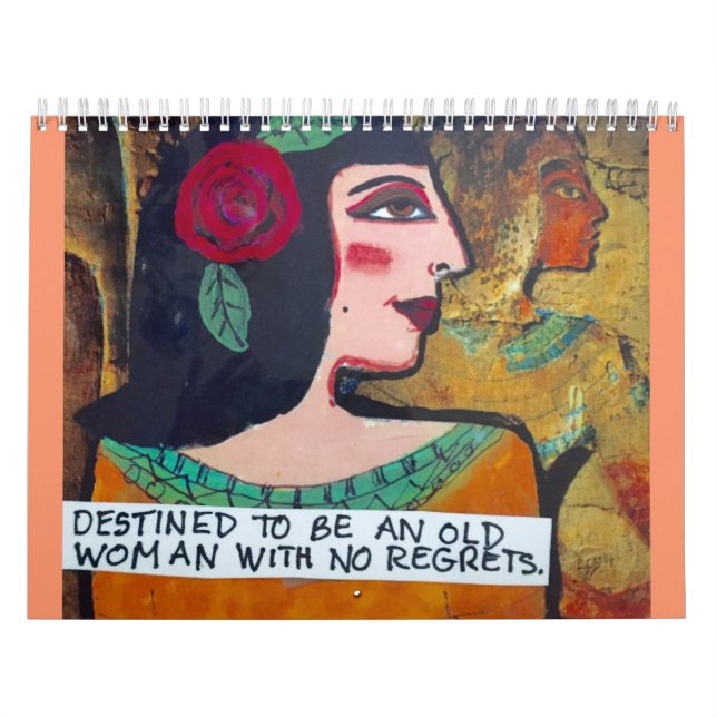 DESTINERAD DÅLIGAFLICKA ATT HA INGEN ÅNGERKALENDER KALENDER (Omslag)