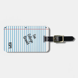 Destinerad högskola bagagebricka