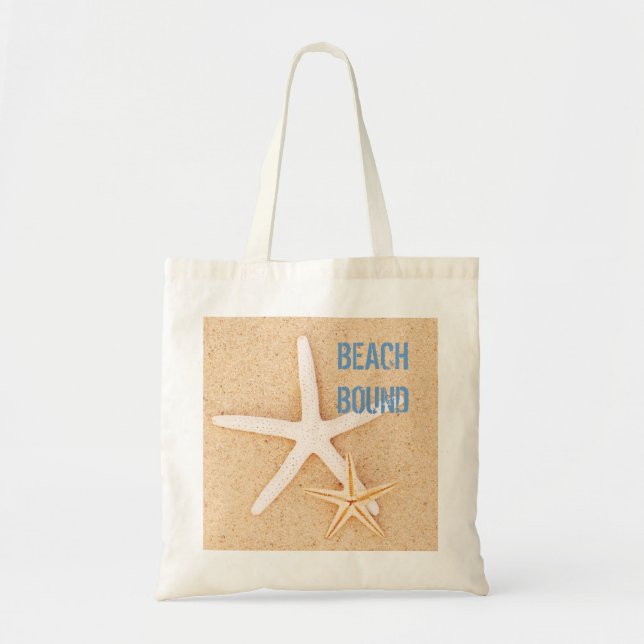 Destinerad sjöstjärna Beachbag för strand Tygkasse (Framsidan)