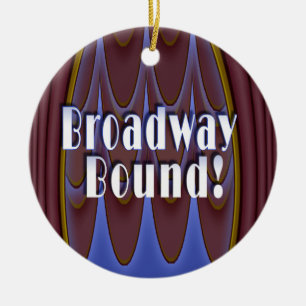 Destinerade Broadway! Julgransprydnad Keramik