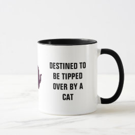 Destinerat att tippas över av katt mugg