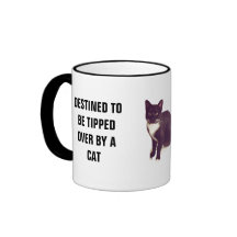 Destinerat att tippas över av katt