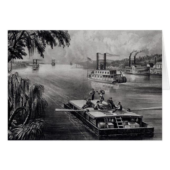 Destinerat besegra floden hälsningskort (Framsidan Horizontal)