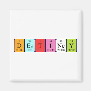 Destiney Periey bord namn magnet