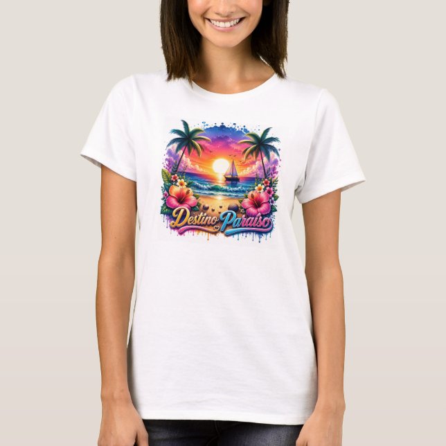 Destino Paraíso   T Shirt (Framsida)