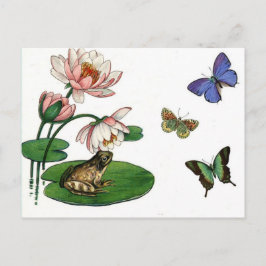 Destiny Blommars tänker på din Blommigt Butterfly Vykort