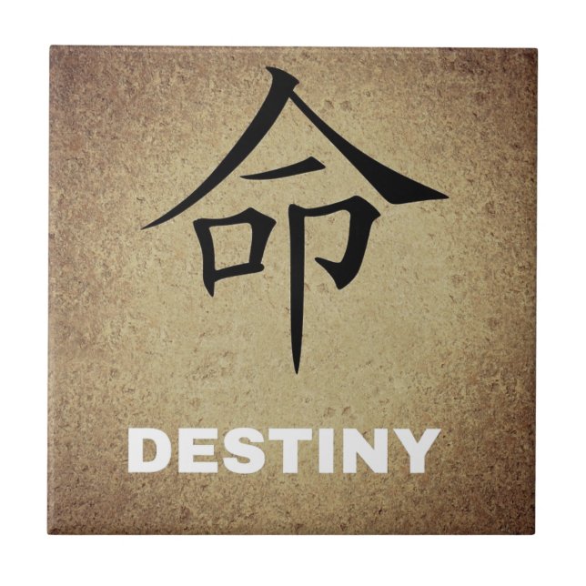 Destiny Chinese Character Kakelplatta (Framsidan)