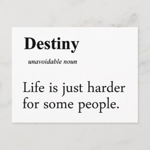 Destiny Definition Vykort