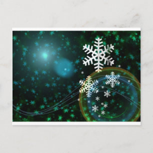 Destiny Digital Snowflake Nature Winter Peace Kärl Vykort