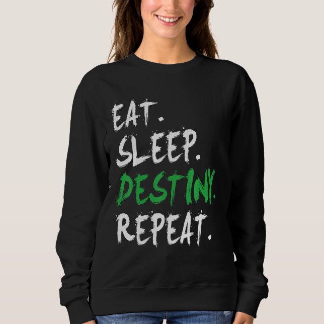 Destiny Eat Ssov Destiny Repiny Kortärmad T Shirt (Framsida)