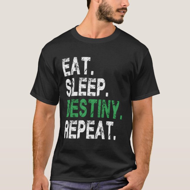 Destiny Eat Ssov Destiny Repiny Kortärmad T Shirt (Framsida)
