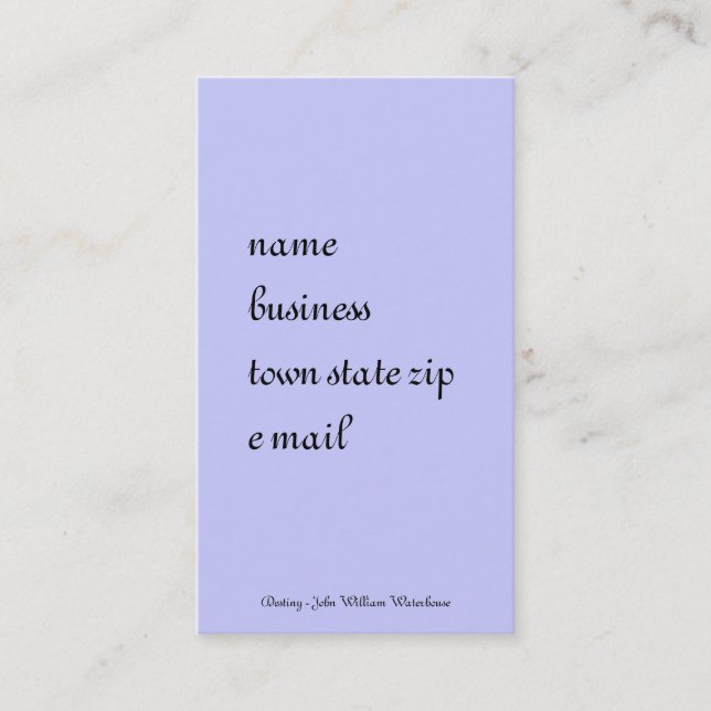 Destiny from a Magic Potion Visitkort (Framsida)